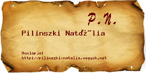 Pilinszki Natália névjegykártya